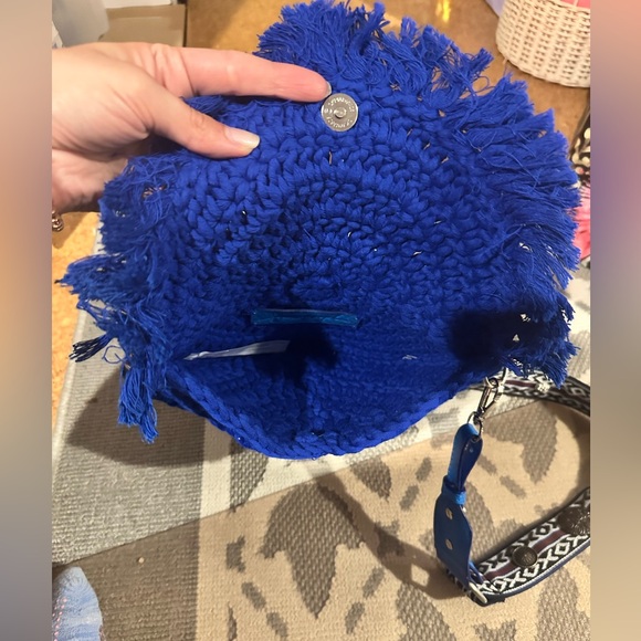 Free People Macrame Moon Crossbody Bag NEW - Picture 7 of 9